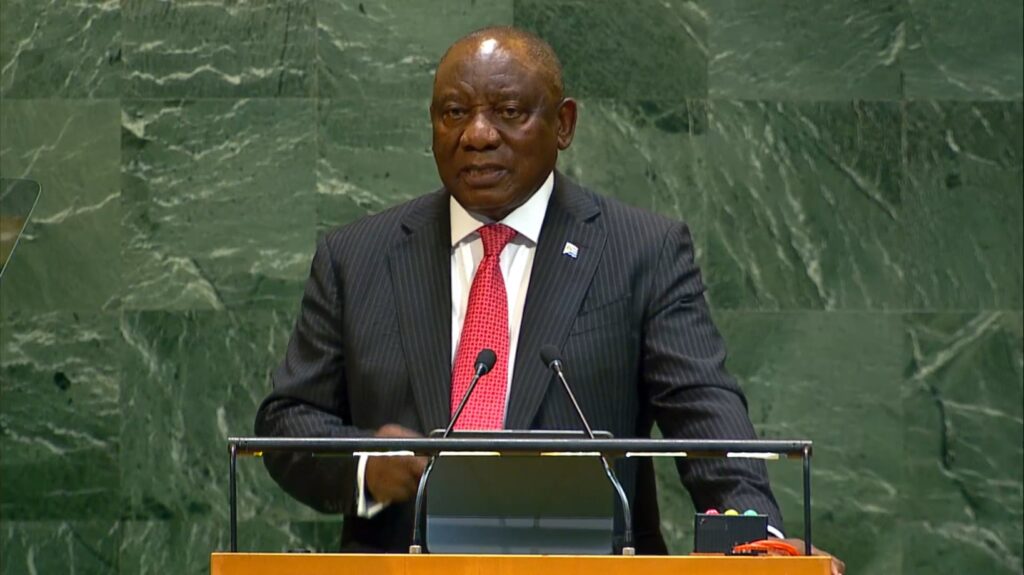 Ramaphosa 80. BM Genel Kurulu oturumunda konuştu