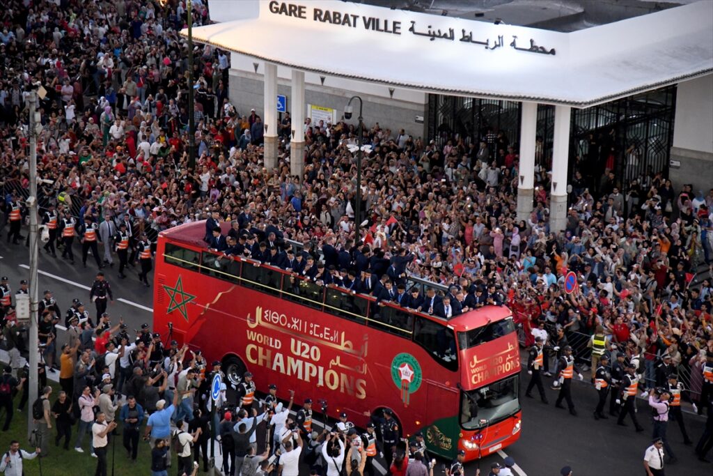 Fas halkından milli takım için coşkulu karşılama